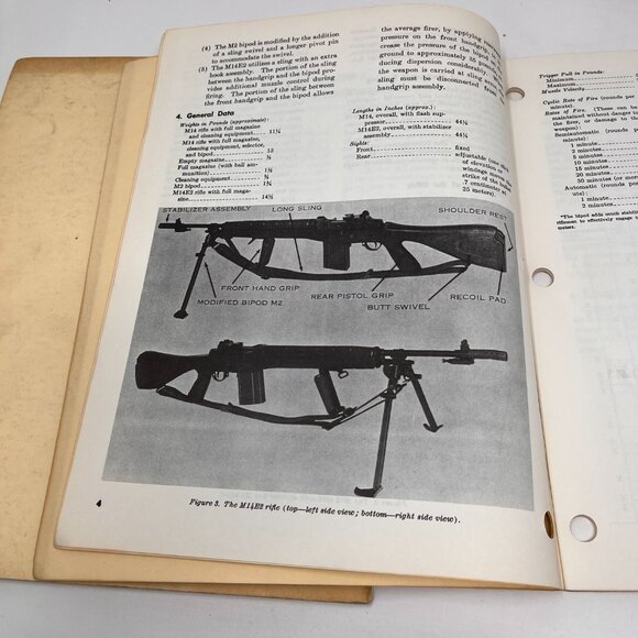 Vtg Army TM 9-1005- 249-20 & FM 23-8 Special Tool Service Handbook 9-170 M16-M14 - Picture 5 of 16